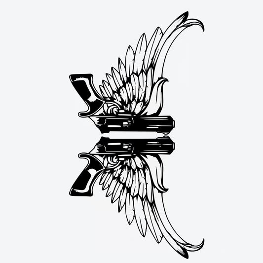 Wings And Guns Tattoo