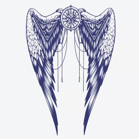 Wings Compass Tattoo