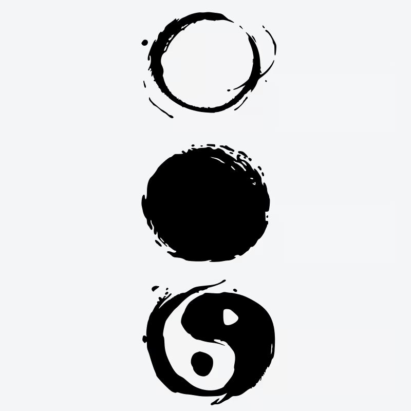 Yin Yang Balance Tattoo