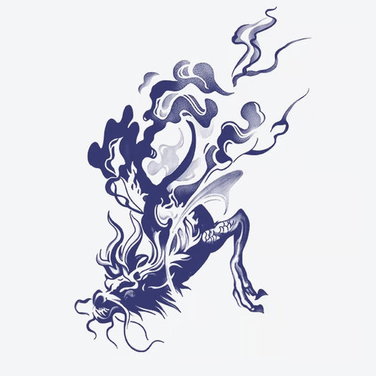 Flaming Dragon Tattoo