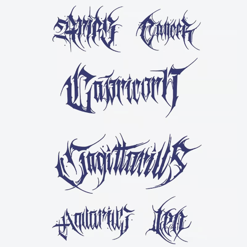 Mystical Zodiac Signs Tattoo