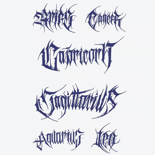 Mystical Zodiac Signs Tattoo