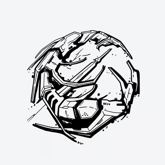 Mechanical Sphere Tattoo