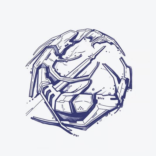 Mechanical Sphere Tattoo