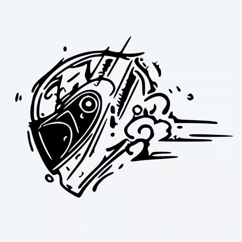 Racing Helmet Splash Tattoo