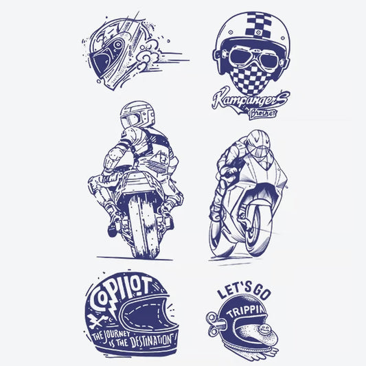 Motorcycle Helmet Series Tattoo