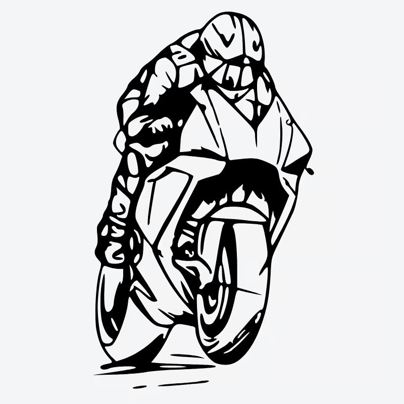 Motorcycle Rider Action Tattoo