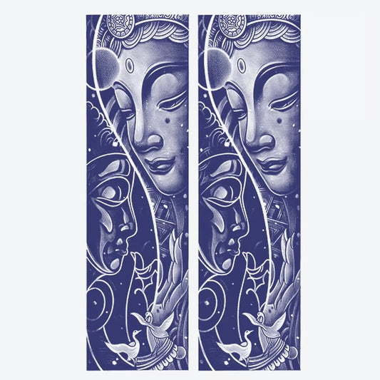 Buddha Faces And Birds Tattoo