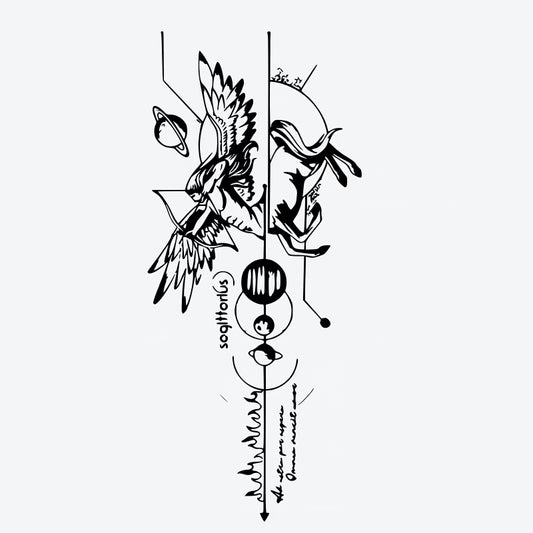 Pegasus Sagittarius Celestial Tattoo