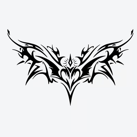 Mystical Tribal Wings Tattoo