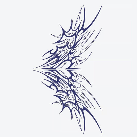 Tribal Heart Wings Tattoo