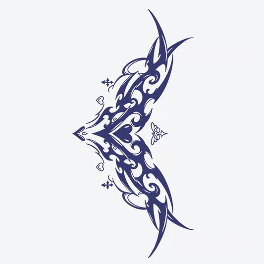 Tribal Heart Design Tattoo