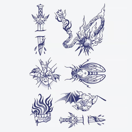 Sword Chain Heart Tattoo