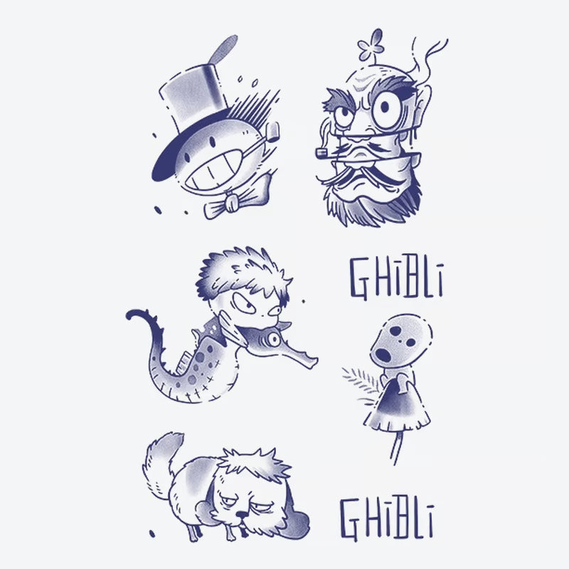Ghibli Character Series Tattoo