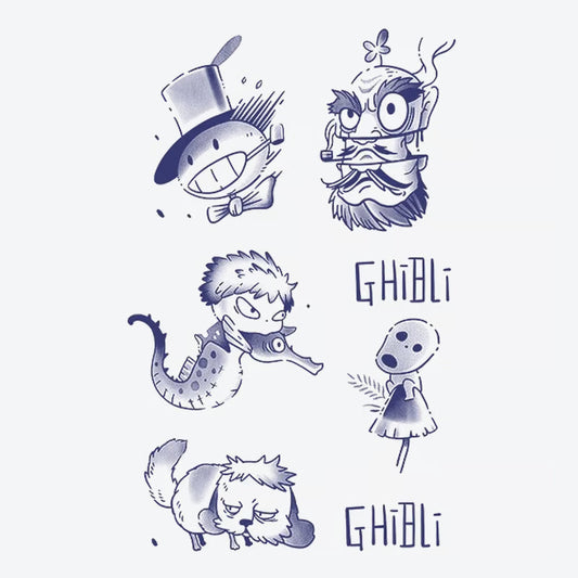 Ghibli Character Series Tattoo