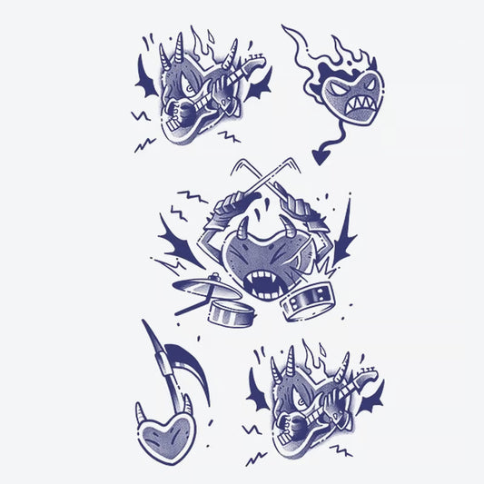 Demonic Rock Band Tattoo