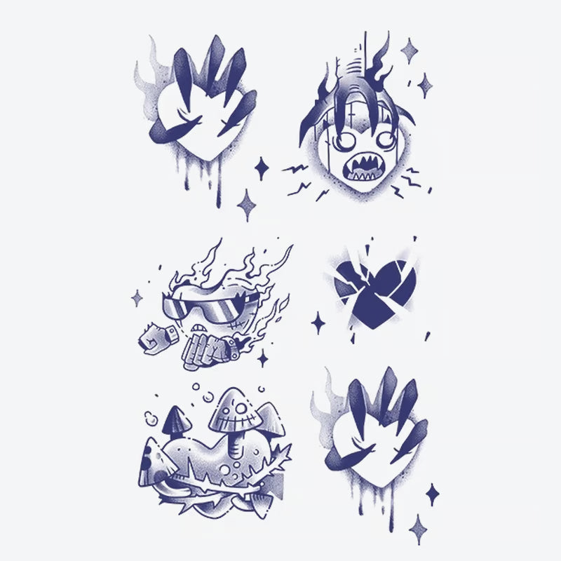 Flame Heart Series Tattoo