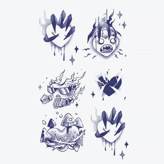 Flame Heart Series Tattoo