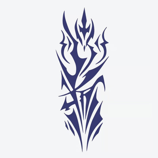 Tribal Flame Design Tattoo
