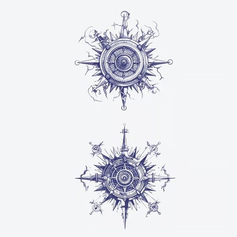 Compass Rose Series Tattoo