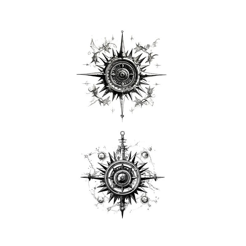 Compass Design Tattoo