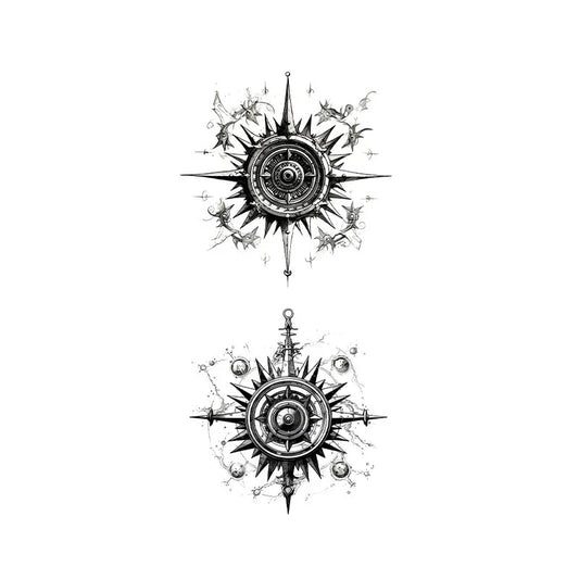 Compass Design Tattoo