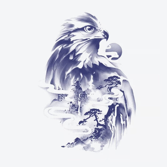 Eagle Mountain Landscape Tattoo