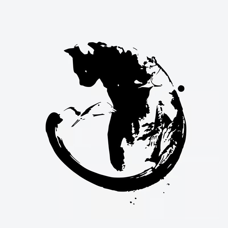 Cat Bird Landscape Tattoo