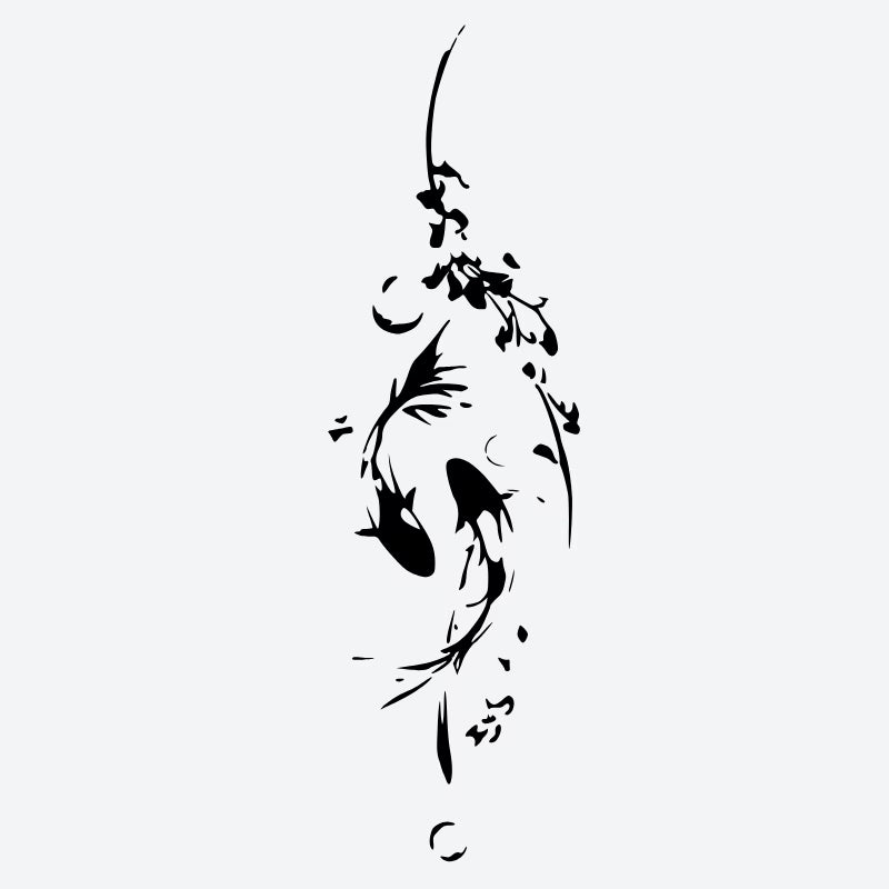 Koi Fish Lotus Tattoo