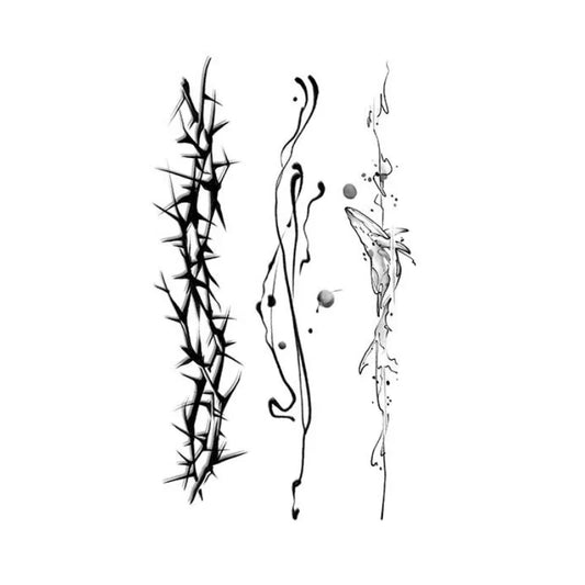Thorn Abstract Lines Tattoo