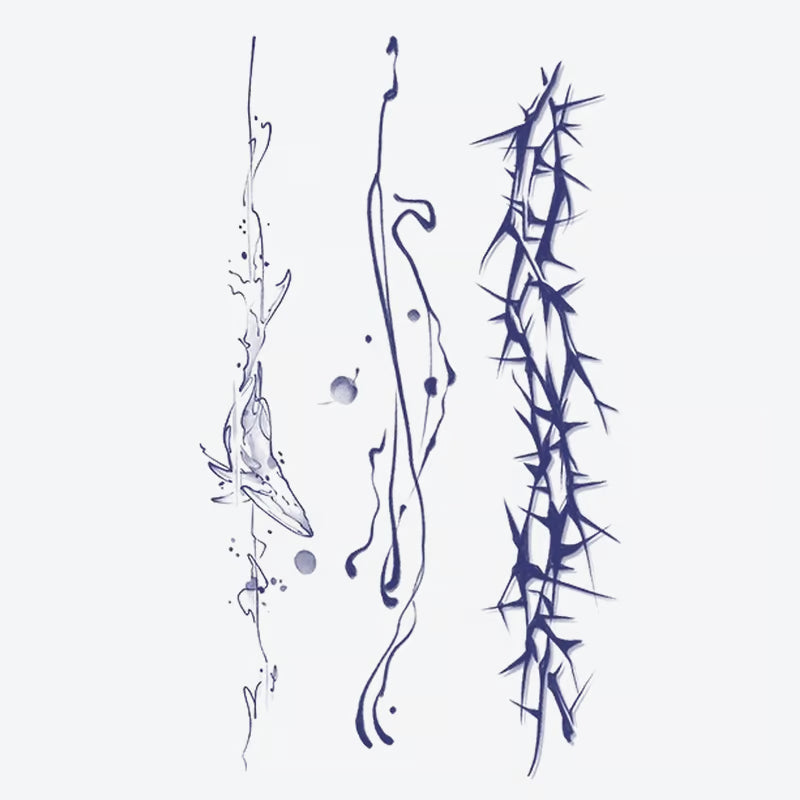 Thorn Abstract Lines Tattoo