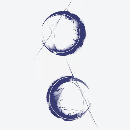 Abstract Circular Ink Tattoo
