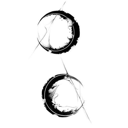 Abstract Circular Ink Tattoo