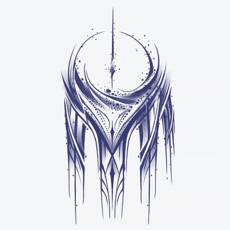 Abstract Geometric Lines Tattoo