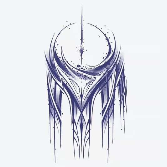 Abstract Geometric Lines Tattoo