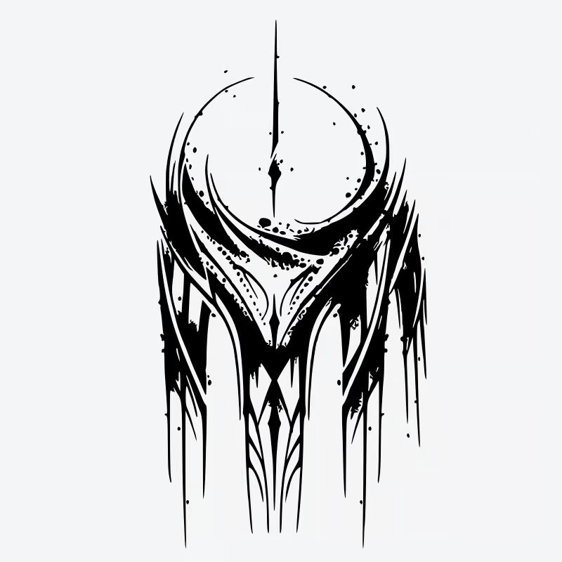 Abstract Geometric Lines Tattoo