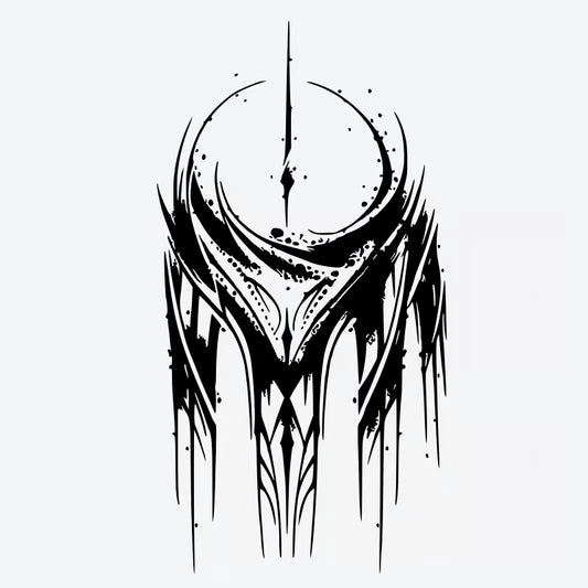 Abstract Geometric Lines Tattoo