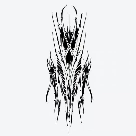 Abstract Line Art Tattoo