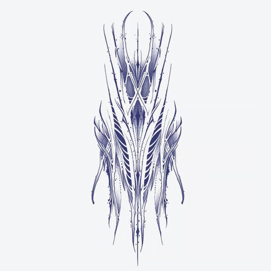 Abstract Line Art Tattoo