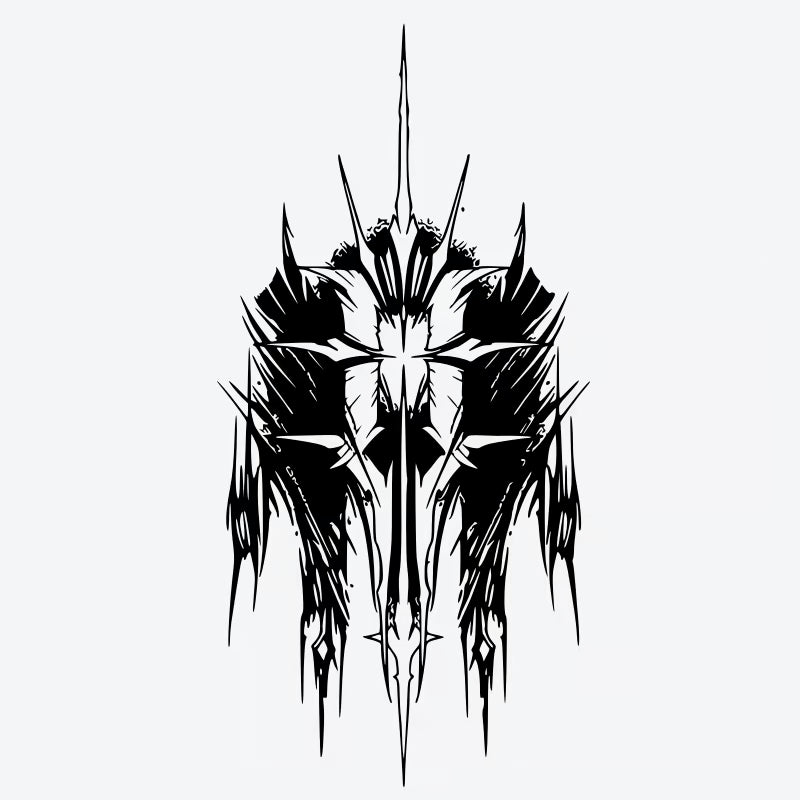 Abstract Blade Design Tattoo