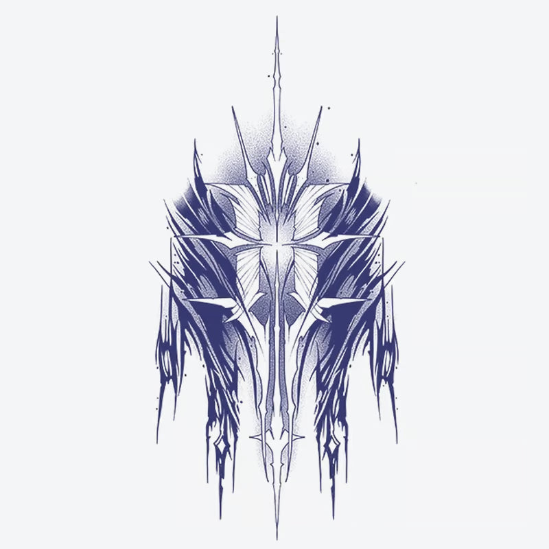 Abstract Blade Design Tattoo