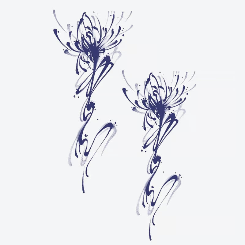 Floral Swirl Series Tattoo