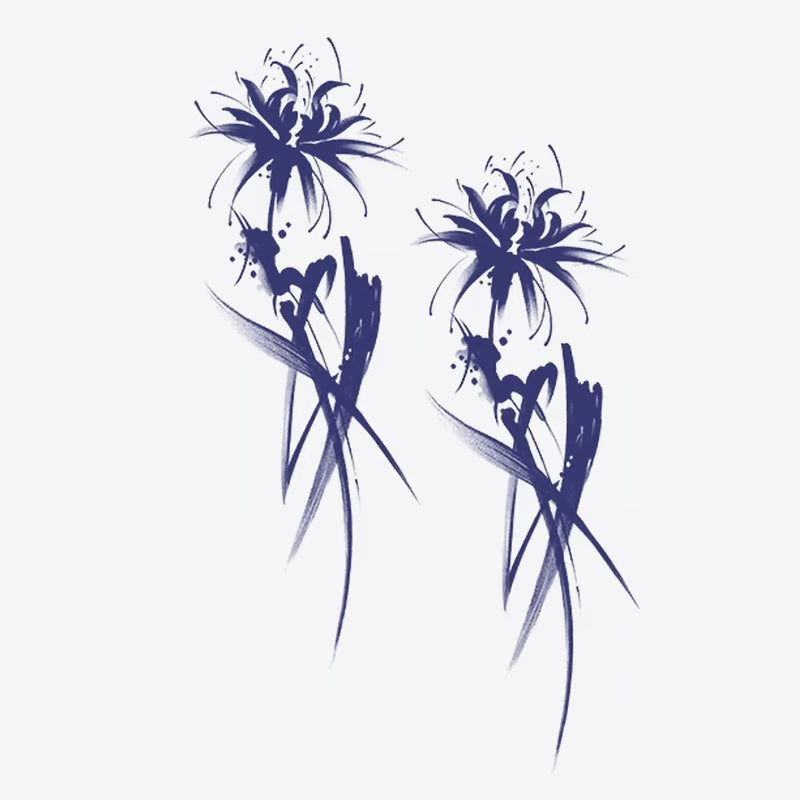 Floral Abstract Design Tattoo