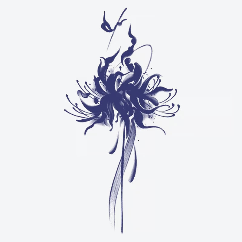 Floral Abstract Art Tattoo