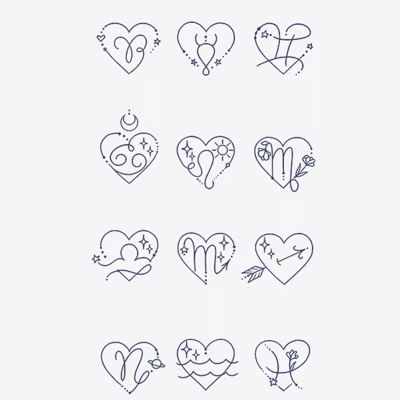 Heart Symbol Series Tattoo