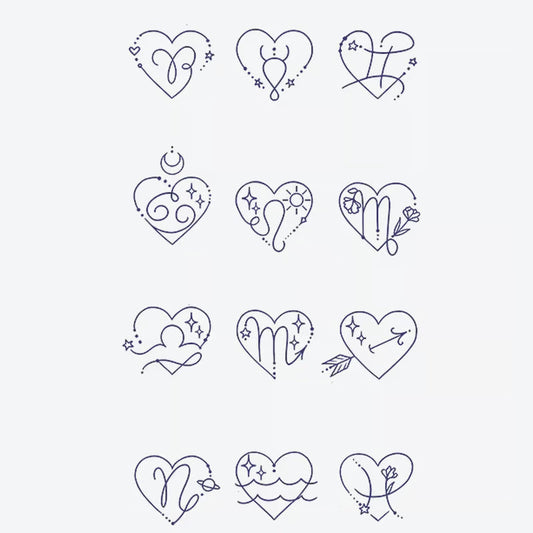 Heart Symbol Series Tattoo