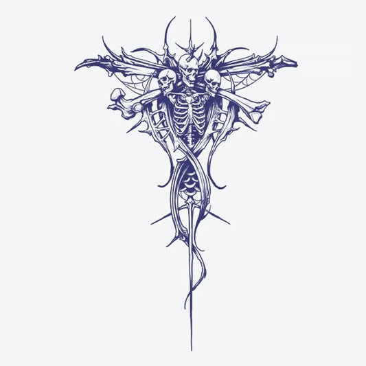 Skeleton Skull Design Tattoo