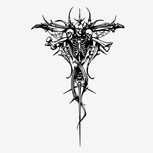 Skeleton Skull Design Tattoo