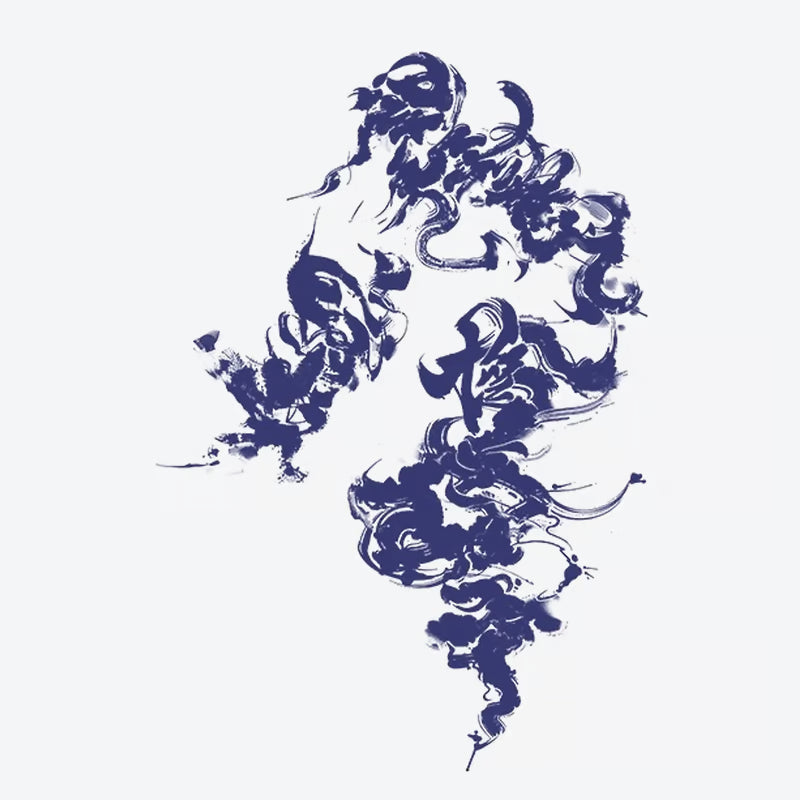 Abstract Ink Flow Tattoo