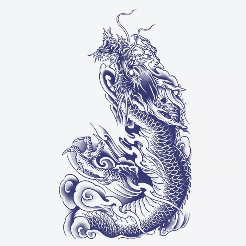 Mythical Dragon Rising Tattoo